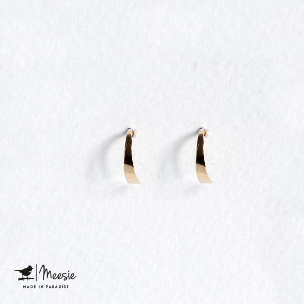 Oorbellen Grace small goud op zilver - 3 sets Oorbellen Grace small goud op zilver - 3 sets